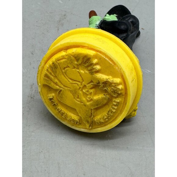 Vintage 1988 Wizard Of Oz Wicked Witch Figurine Black Hat Green Base stamp READ - Picture 10 of 10